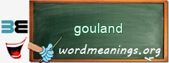 WordMeaning blackboard for gouland